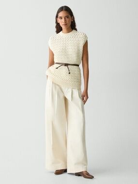 Theory Leather Tie Belt - Size M/L